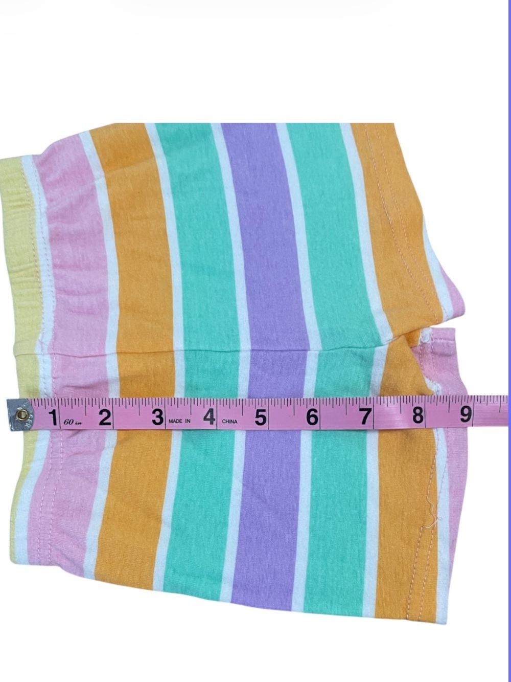 Bluey and Bingo Short Pajama Set - Pastel Striped Shorts - Picture 8 of 9